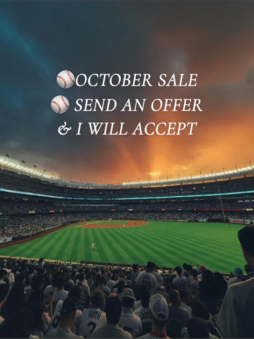 OCTOBER SALE ⚾️